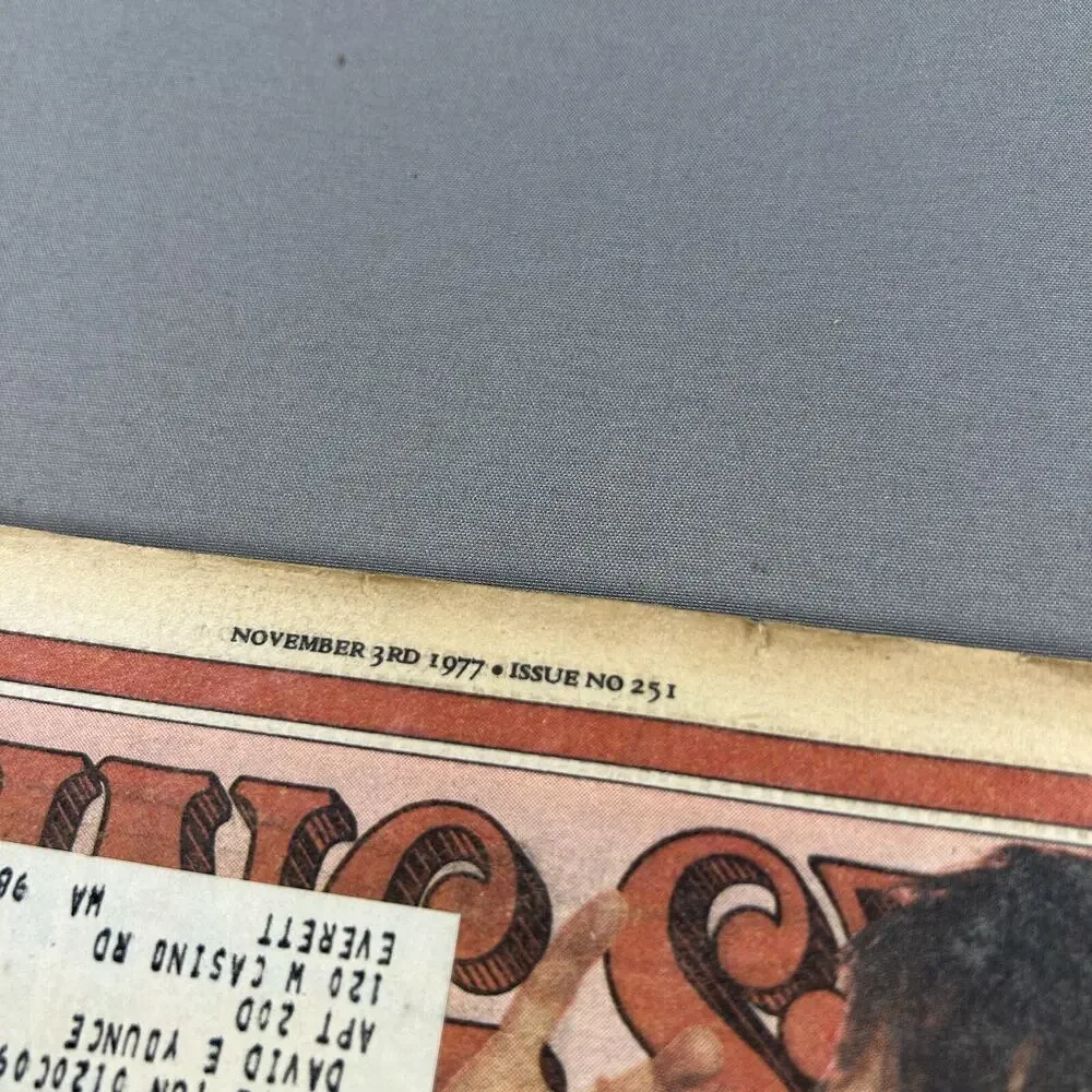 Ron Wood Rolling Stone Magazine #251 1977 The Rolling Stones, Elvis Costello